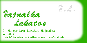 hajnalka lakatos business card